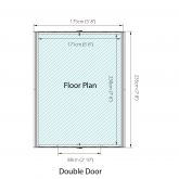 image for Overlap Apex with Double Doors 8x6