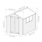 image for Overlap Apex with Double Doors 8x6