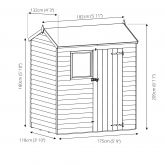 image for Overlap Reverse Apex with Single Door 6x4