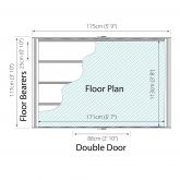 image for Overlap Apex with Double Doors Windowless 6x4
