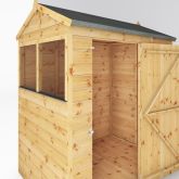image for Shiplap Reverse Apex with Single Door 6x4