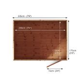 image for Shiplap Reverse Apex with Single Door 8x6