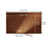 image for Shiplap Reverse Apex with Single Door 10x6