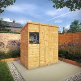 image for Shiplap Pent with Single Door 6x4
