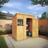 image for Shiplap Pent with Single Door 6x4