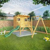 image for Pent Style Playhouse with Tower and Activity Set