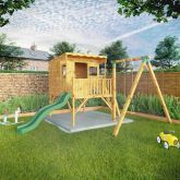 image for Pent Style Playhouse with Tower and Activity Set