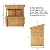 image for Garden Kiosk with Shutters 6x4