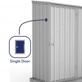 image for Absco Space Saver Grey Metal Pent Shed 5x3