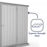 image for Absco Space Saver Grey Metal Pent Shed 5x3