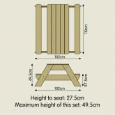 image for Deluxe Picnic Table Sandpit